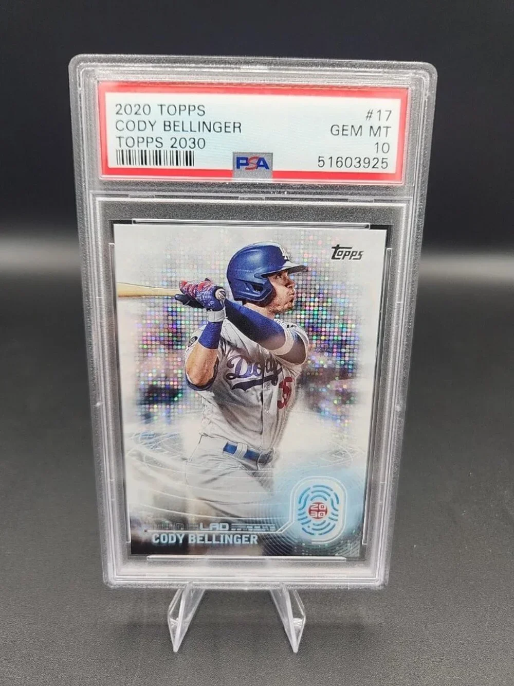 2020 Topps Cody Bellinger Topps 2030 PSA 10 Pop 8